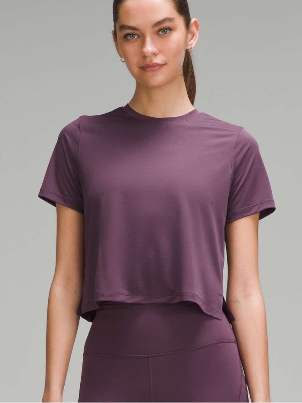Lululemon Ultralight Waist-Length T-Shirt in Grape Thistle